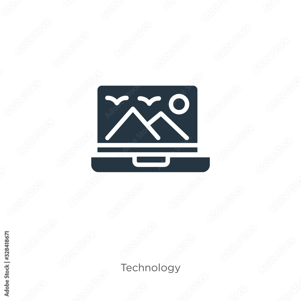 Poster vector images icon vector. trendy flat vector images icon from technology collection isolated on whi