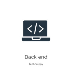 Back end icon vector. Trendy flat back end icon from technology collection isolated on white background. Vector illustration can be used for web and mobile graphic design, logo, eps10