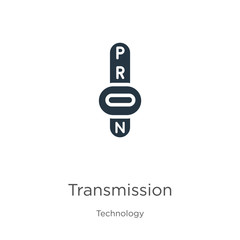 Transmission icon vector. Trendy flat transmission icon from technology collection isolated on white background. Vector illustration can be used for web and mobile graphic design, logo, eps10