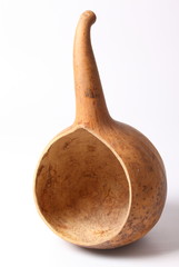 Calabashes on a white background