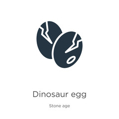 Dinosaur egg icon vector. Trendy flat dinosaur egg icon from stone age collection isolated on white background. Vector illustration can be used for web and mobile graphic design, logo, eps10