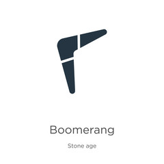 Boomerang icon vector. Trendy flat boomerang icon from stone age collection isolated on white background. Vector illustration can be used for web and mobile graphic design, logo, eps10