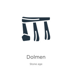 Dolmen icon vector. Trendy flat dolmen icon from stone age collection isolated on white background. Vector illustration can be used for web and mobile graphic design, logo, eps10