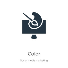 Color icon vector. Trendy flat color icon from social collection isolated on white background. Vector illustration can be used for web and mobile graphic design, logo, eps10