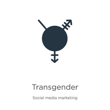 Transgender symbol icon vector. Trendy flat transgender symbol icon from social collection isolated on white background. Vector illustration can be used for web and mobile graphic design, logo, eps10