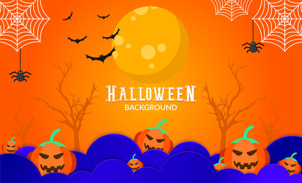 Happy hallowen dark background vectors & stock photos
