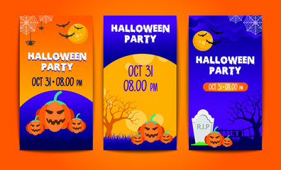 Happy hallowen dark background vectors & stock photos