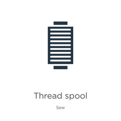 Thread spool icon vector. Trendy flat thread spool icon from sew collection isolated on white background. Vector illustration can be used for web and mobile graphic design, logo, eps10