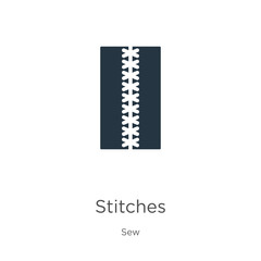 Stitches icon vector. Trendy flat stitches icon from sew collection isolated on white background. Vector illustration can be used for web and mobile graphic design, logo, eps10