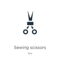 Sewing scissors icon vector. Trendy flat sewing scissors icon from sew collection isolated on white background. Vector illustration can be used for web and mobile graphic design, logo, eps10