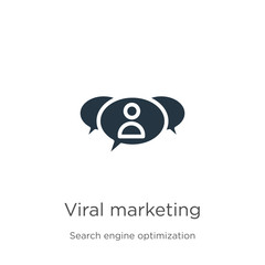 Viral marketing icon vector. Trendy flat viral marketing icon from search engine optimization collection isolated on white background. Vector illustration can be used for web and mobile graphic