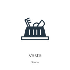 Vasta icon vector. Trendy flat vasta icon from sauna collection isolated on white background. Vector illustration can be used for web and mobile graphic design, logo, eps10