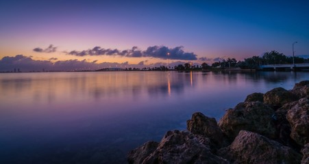 sunrise sunset lake water sea sky nature sun cloud dusk miami florida beautiful horizon dawn rocks