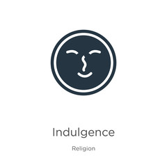 Indulgence icon vector. Trendy flat indulgence icon from religion collection isolated on white background. Vector illustration can be used for web and mobile graphic design, logo, eps10