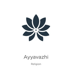 Ayyavazhi icon vector. Trendy flat ayyavazhi icon from religion collection isolated on white background. Vector illustration can be used for web and mobile graphic design, logo, eps10