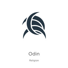 Obraz premium Odin icon vector. Trendy flat odin icon from religion collection isolated on white background. Vector illustration can be used for web and mobile graphic design, logo, eps10