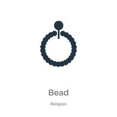 Bead icon vector. Trendy flat bead icon from religion collection isolated on white background. Vector illustration can be used for web and mobile graphic design, logo, eps10
