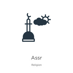 Assr icon vector. Trendy flat assr icon from religion collection isolated on white background. Vector illustration can be used for web and mobile graphic design, logo, eps10