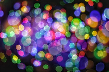 Abstract​ Light​ Muti​ Color​ Bokeh​ Background​