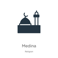 Medina icon vector. Trendy flat medina icon from religion collection isolated on white background. Vector illustration can be used for web and mobile graphic design, logo, eps10