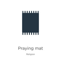 Praying mat icon vector. Trendy flat praying mat icon from religion collection isolated on white background. Vector illustration can be used for web and mobile graphic design, logo, eps10