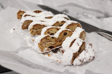 Sweet Christmas Dessert stollen