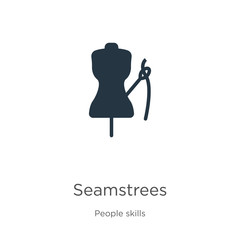 Seamstrees icon vector. Trendy flat seamstrees icon from people skills collection isolated on white background. Vector illustration can be used for web and mobile graphic design, logo, eps10