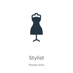 Stylist icon vector. Trendy flat stylist icon from people skills collection isolated on white background. Vector illustration can be used for web and mobile graphic design, logo, eps10