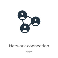 Network connection icon vector. Trendy flat network connection icon from people collection isolated on white background. Vector illustration can be used for web and mobile graphic design, logo, eps10