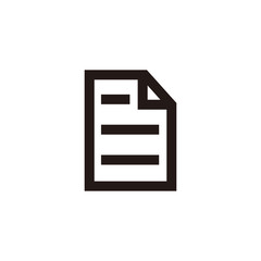 Simple document flat icon design vector