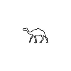 template design camel animal icon