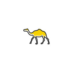 template design camel animal icon