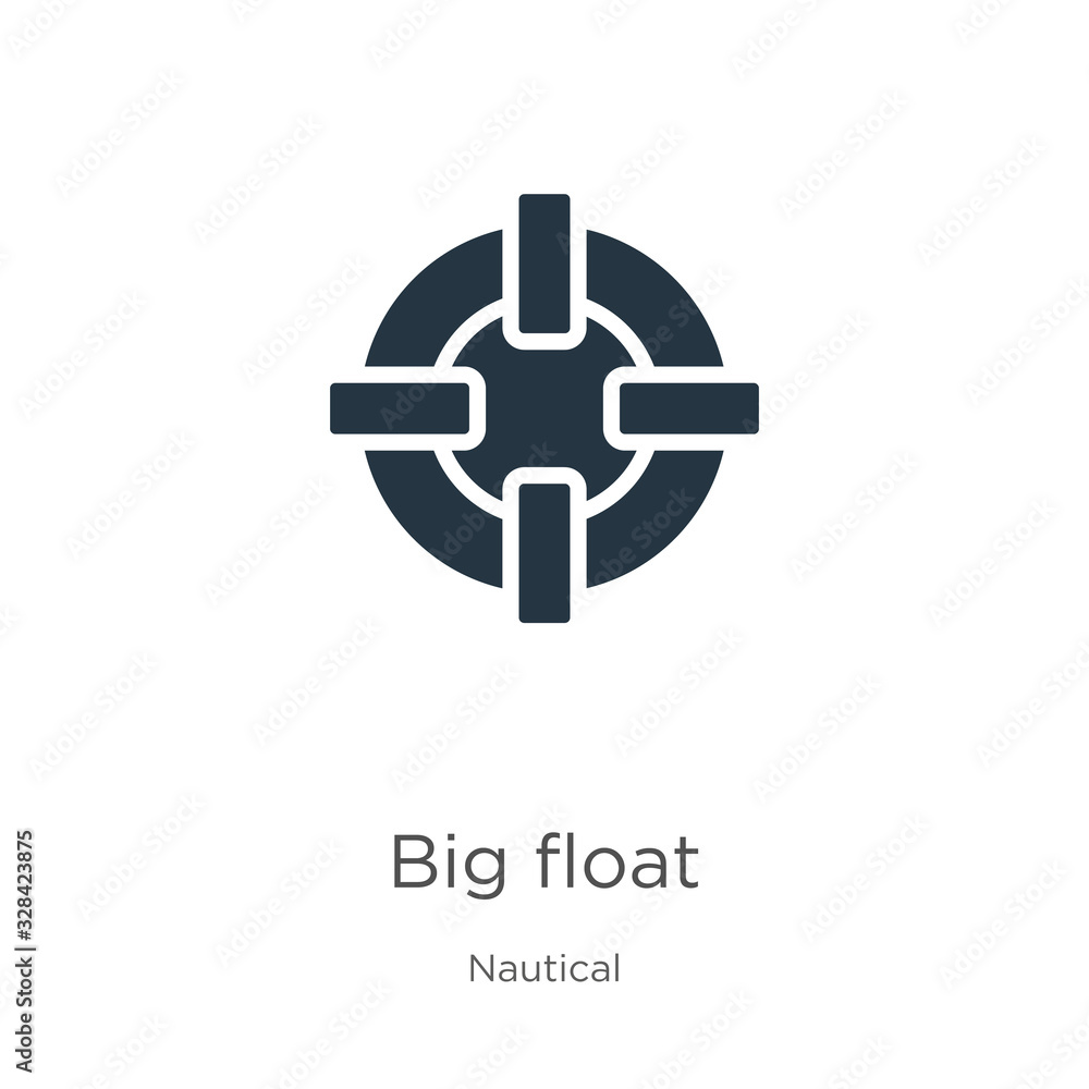Aufkleber big float icon vector. trendy flat big float icon from nautical collection isolated on white backgro