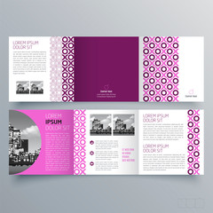 Brochure design, brochure template, creative tri-fold, trend brochure