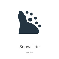 Snowslide icon vector. Trendy flat snowslide icon from nature collection isolated on white background. Vector illustration can be used for web and mobile graphic design, logo, eps10