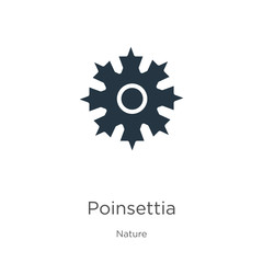 Poinsettia icon vector. Trendy flat poinsettia icon from nature collection isolated on white background. Vector illustration can be used for web and mobile graphic design, logo, eps10