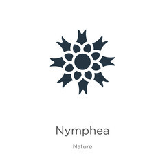 Nymphea icon vector. Trendy flat nymphea icon from nature collection isolated on white background. Vector illustration can be used for web and mobile graphic design, logo, eps10