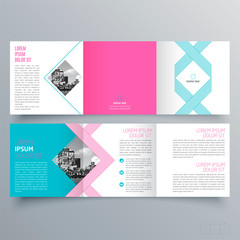 Brochure design, brochure template, creative tri-fold, trend brochure