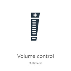 Volume control icon vector. Trendy flat volume control icon from multimedia collection isolated on white background. Vector illustration can be used for web and mobile graphic design, logo, eps10