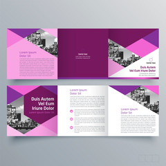 Brochure design, brochure template, creative tri-fold, trend brochure