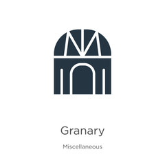 Granary icon vector. Trendy flat granary icon from miscellaneous collection isolated on white background. Vector illustration can be used for web and mobile graphic design, logo, eps10