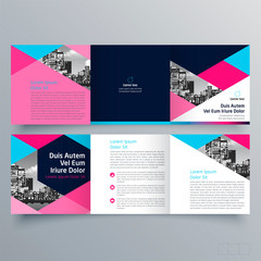 Brochure design, brochure template, creative tri-fold, trend brochure