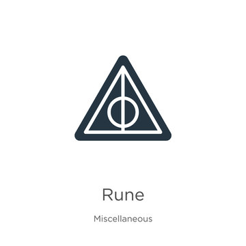 Rune icon vector. Trendy flat rune icon from miscellaneous collection isolated on white background. Vector illustration can be used for web and mobile graphic design, logo, eps10