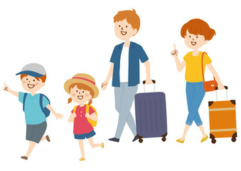 家族旅行　夏服