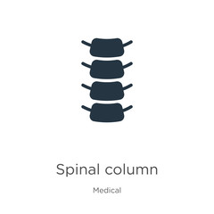 Spinal column icon vector. Trendy flat spinal column icon from medical collection isolated on white background. Vector illustration can be used for web and mobile graphic design, logo, eps10