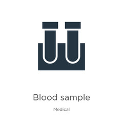 Blood sample icon vector. Trendy flat blood sample icon from medical collection isolated on white background. Vector illustration can be used for web and mobile graphic design, logo, eps10