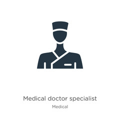 Medical doctor specialist icon vector. Trendy flat medical doctor specialist icon from medical collection isolated on white background. Vector illustration can be used for web and mobile graphic