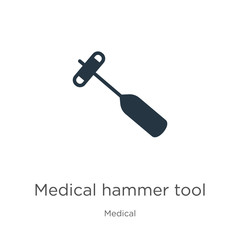 Medical hammer tool icon vector. Trendy flat medical hammer tool icon from medical collection isolated on white background. Vector illustration can be used for web and mobile graphic design, logo,