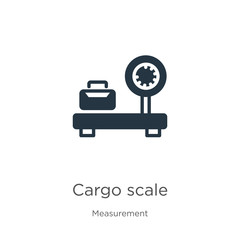 Cargo scale icon vector. Trendy flat cargo scale icon from measurement collection isolated on white background. Vector illustration can be used for web and mobile graphic design, logo, eps10