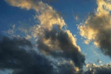 Obraz premium 夕暮れ 空 素材